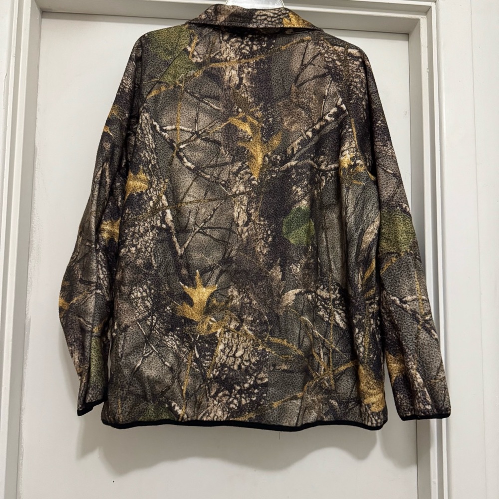 WFS Element Gear Men's Fleece Camouflage Full Zip Size Large - Picture 2 of 4
